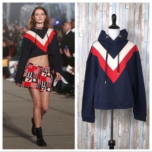 New Tommy Hilfiger Collection XS Stripe Hoodie‎ Top